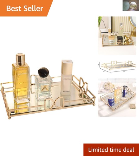 Champagne gold mirror vanity - champagne,